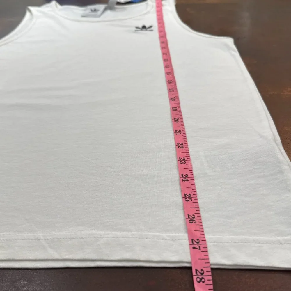 Adidas Essentials Tank Top Men's Sleeveless Shirt White workout training - Picture 7 of 10